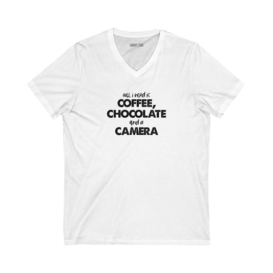 all i need is coffee, chocolate and a camera