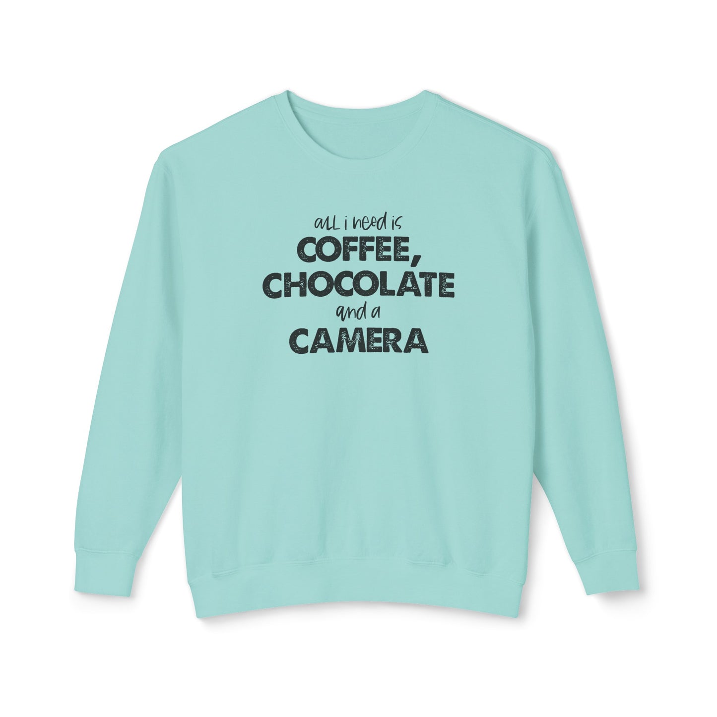 all i need is coffee, chocolate and a camera