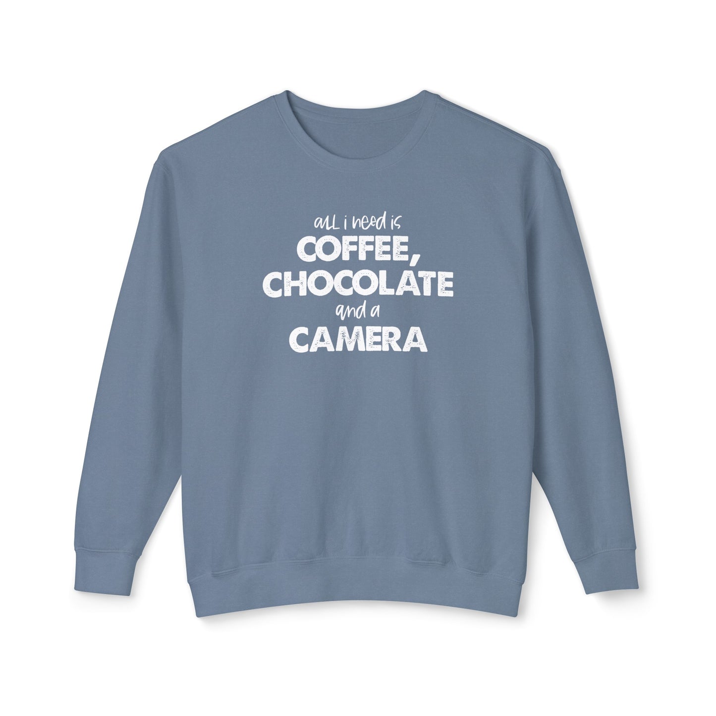 all i need is coffee, chocolate and a camera