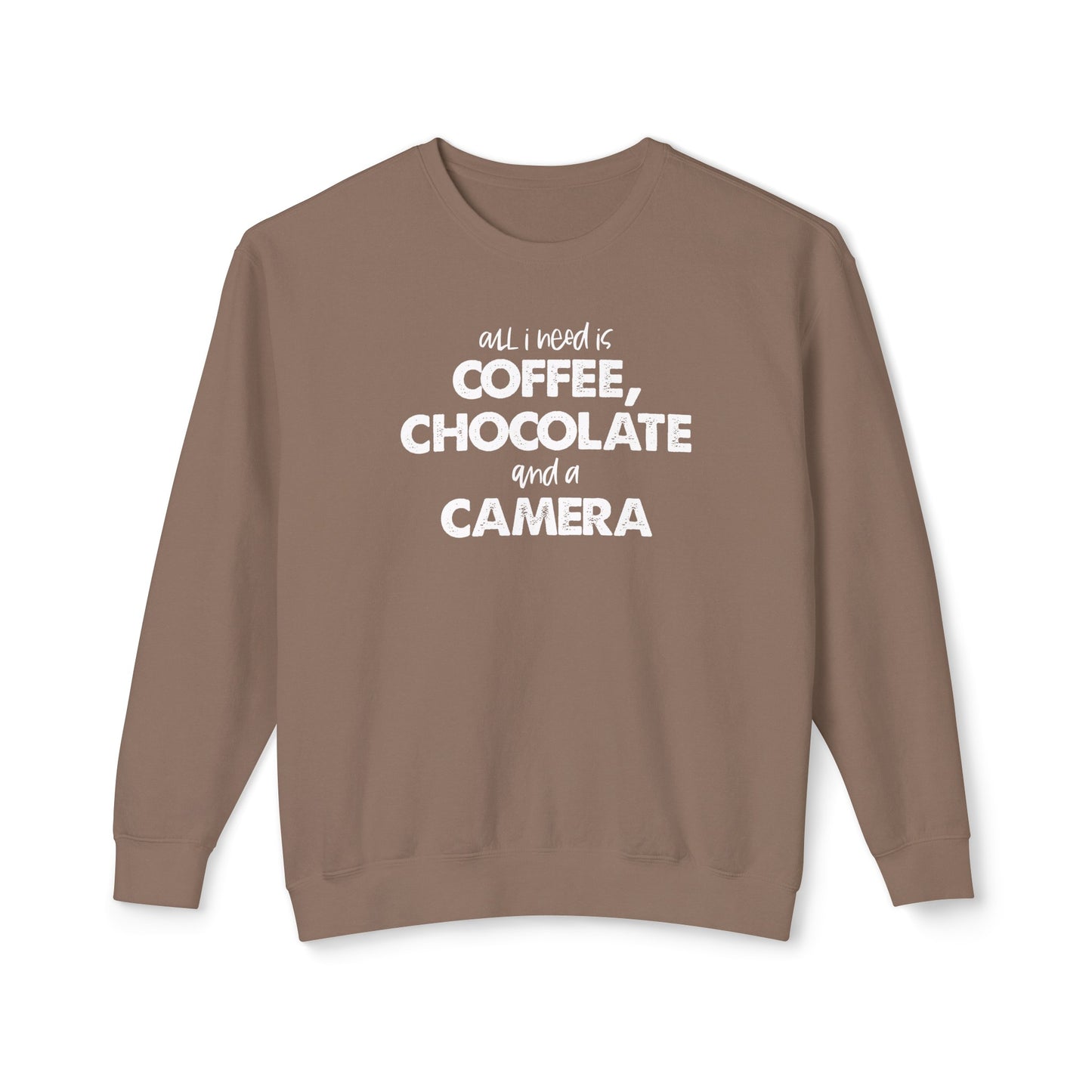 all i need is coffee, chocolate and a camera