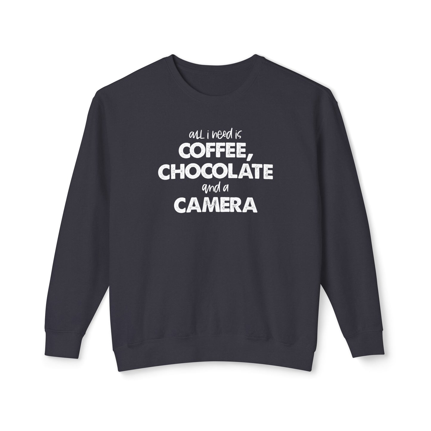 all i need is coffee, chocolate and a camera